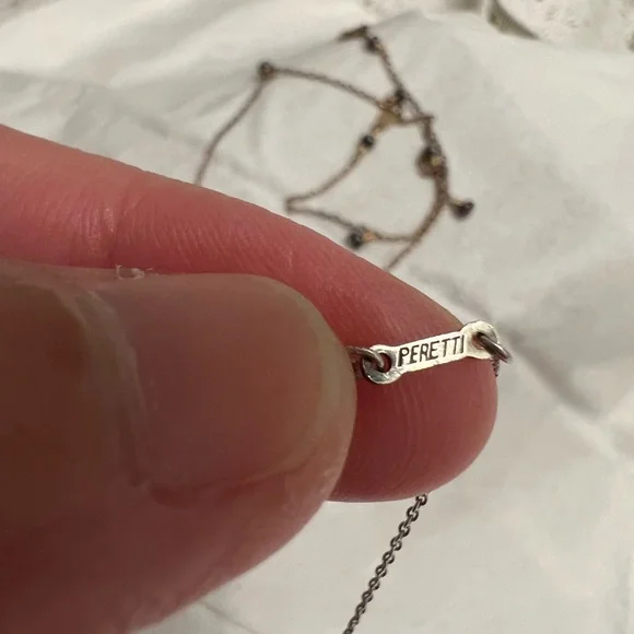 Tiffany & Co. Peretti Elegant Silver thin Chain Necklace☝️❤️ - Picture 4 of 8